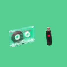 Convert tapes to flash drive.